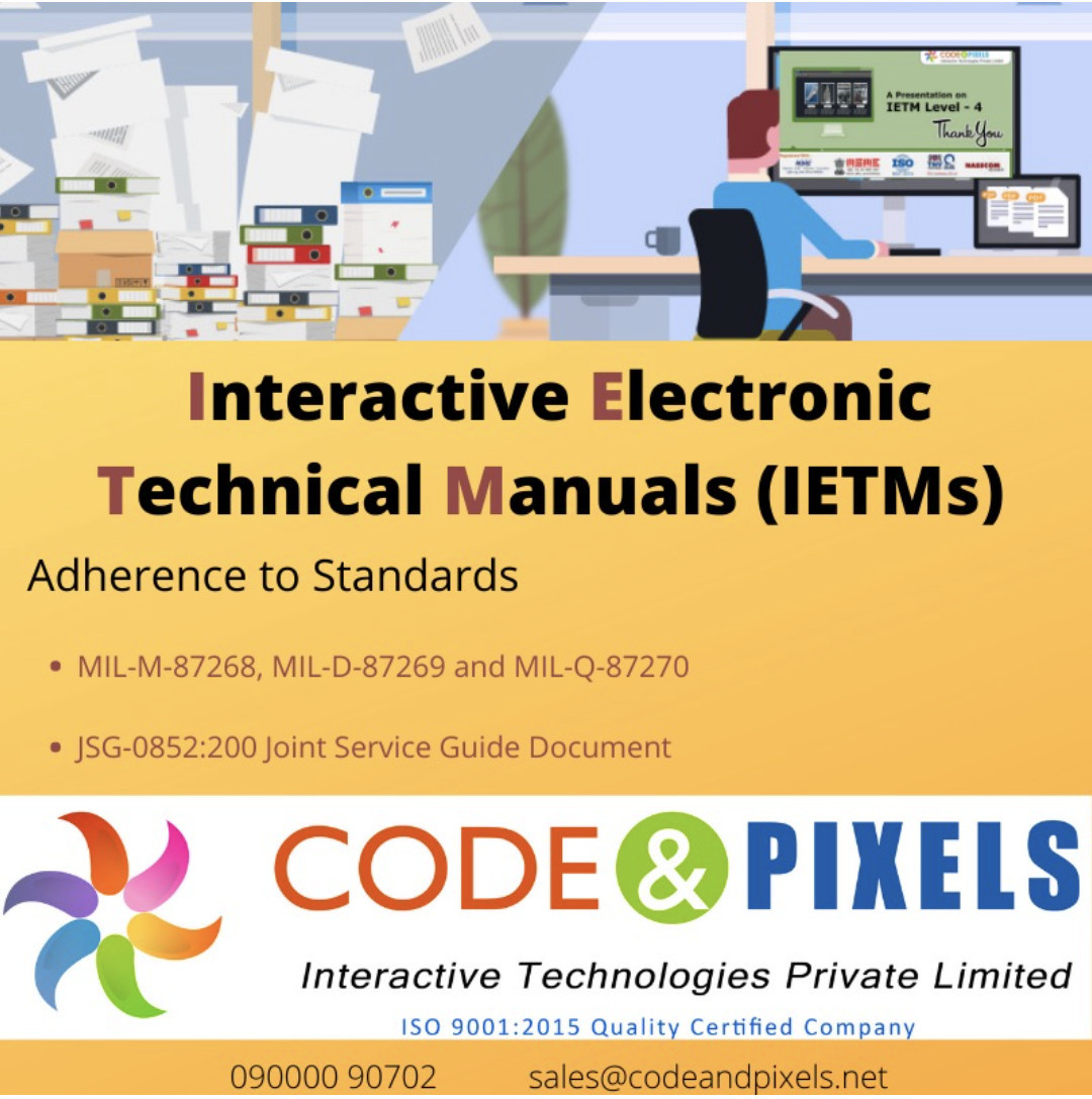 IETM IV and  S1000D | Code and Pixels Interactive Technologies Pvt Ltd