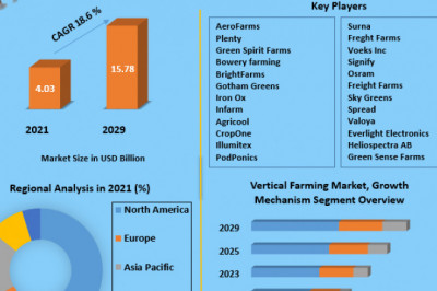 Vertical Farming Market  share Leaders, Growth,  Business Strategies, Revenue Global Technology, Application, and Growth Rate Upto 2029