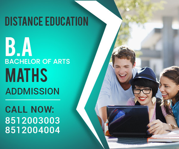 B.A Maths Distance Education Correspondence Degree courses Admission 2021