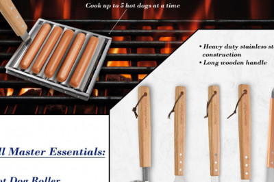 Craft the Perfect Grill with the North Point® Hot Dog Roller and BBQ Tool Set